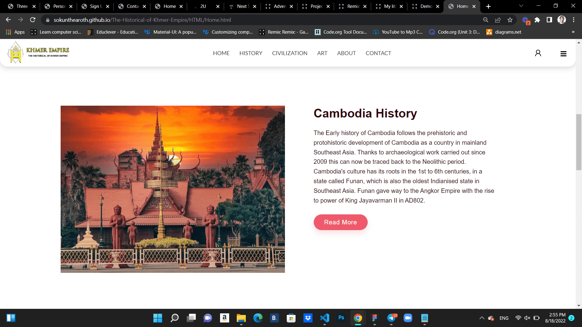 Historical of Khmer Empire