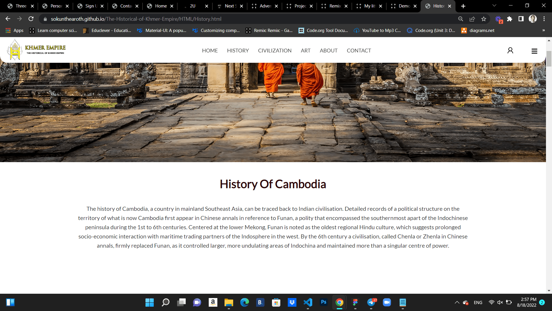 Historical of Khmer Empire